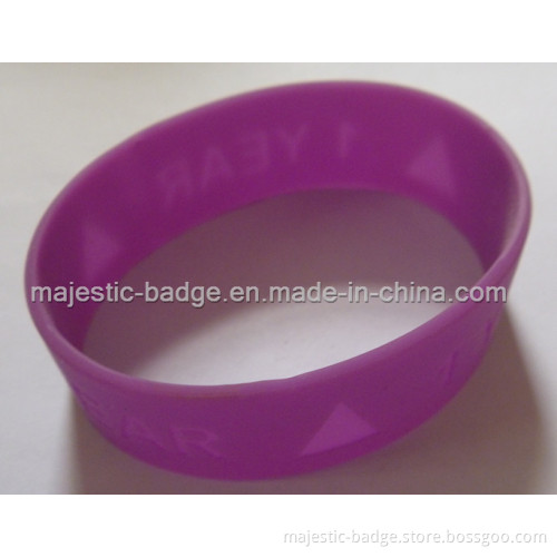 Soft PVC Rose Red Sport Bracelet